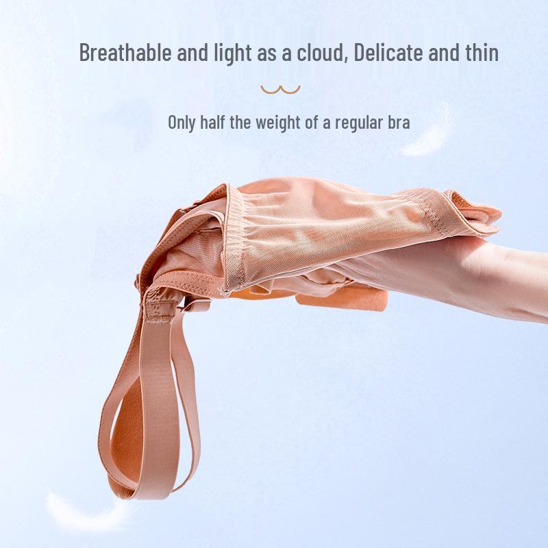 Cross-Border Plus Size Women's Anti-Sagging, Breathable Mesh Bra - Large Bust Support