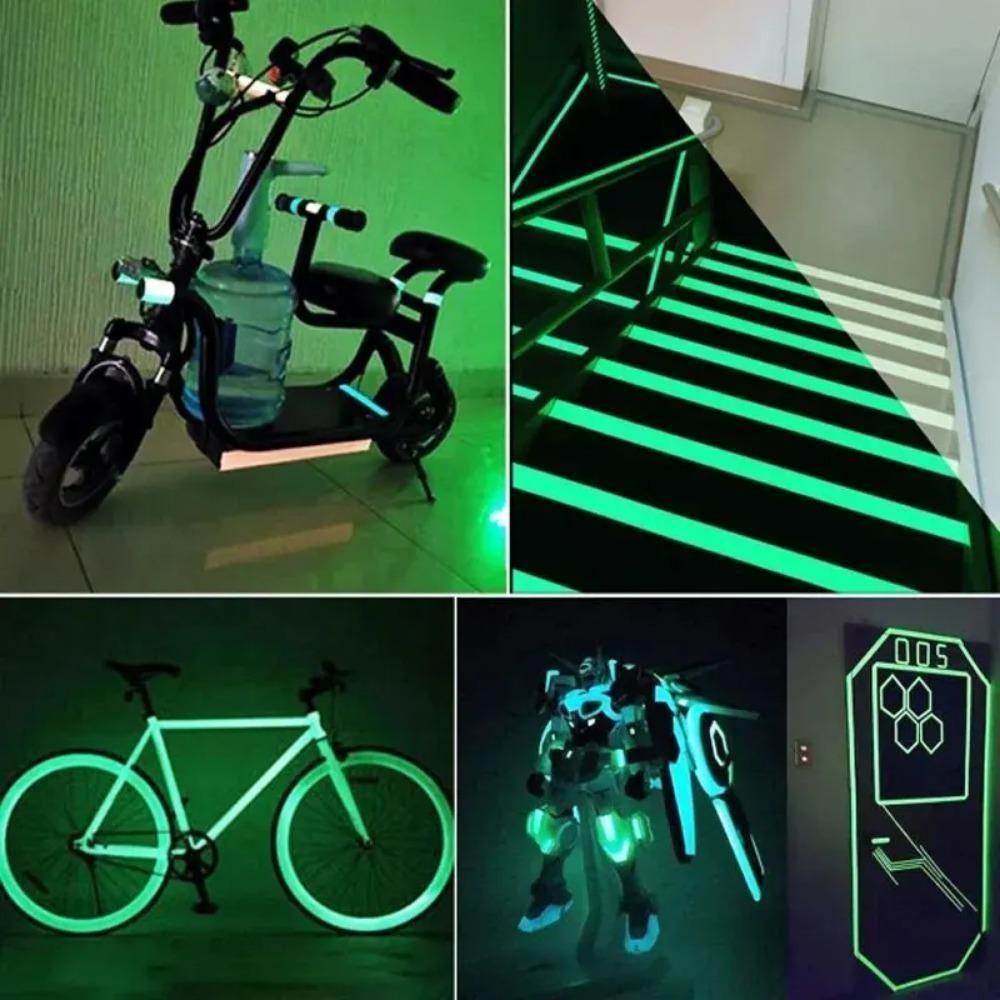 Светоотражающая лента Наклейки на автомобиль Смешные наклейки DIY Светящиеся предупреждающие светящиеся темные ночные ленты Наклейки Безопасность Чехлы для автомобиля Аксессуары