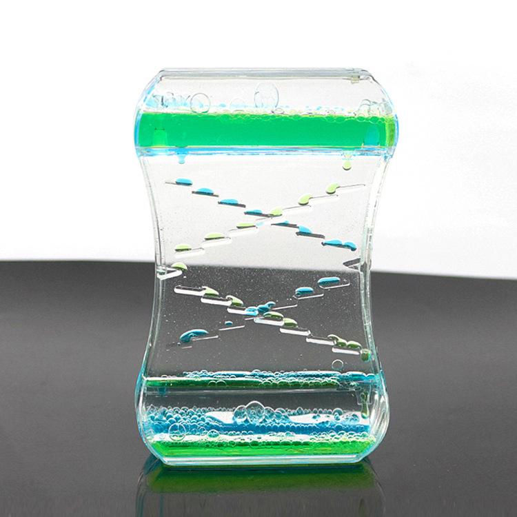 Творческий масляный шарик-капля, скользящий, двухцветный, жидкий, водяной, масляный шарик, песочные часы, спортивный, пузырьковый, декомпрессионный, игрушка, таймер, украшение для рабочего стола