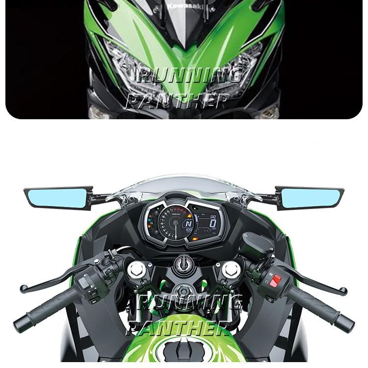 Поворотный ветрозащитный зеркало-дефлектор заднего вида для Kawasaki Ninja 400/650 (2018-2022 гг.)