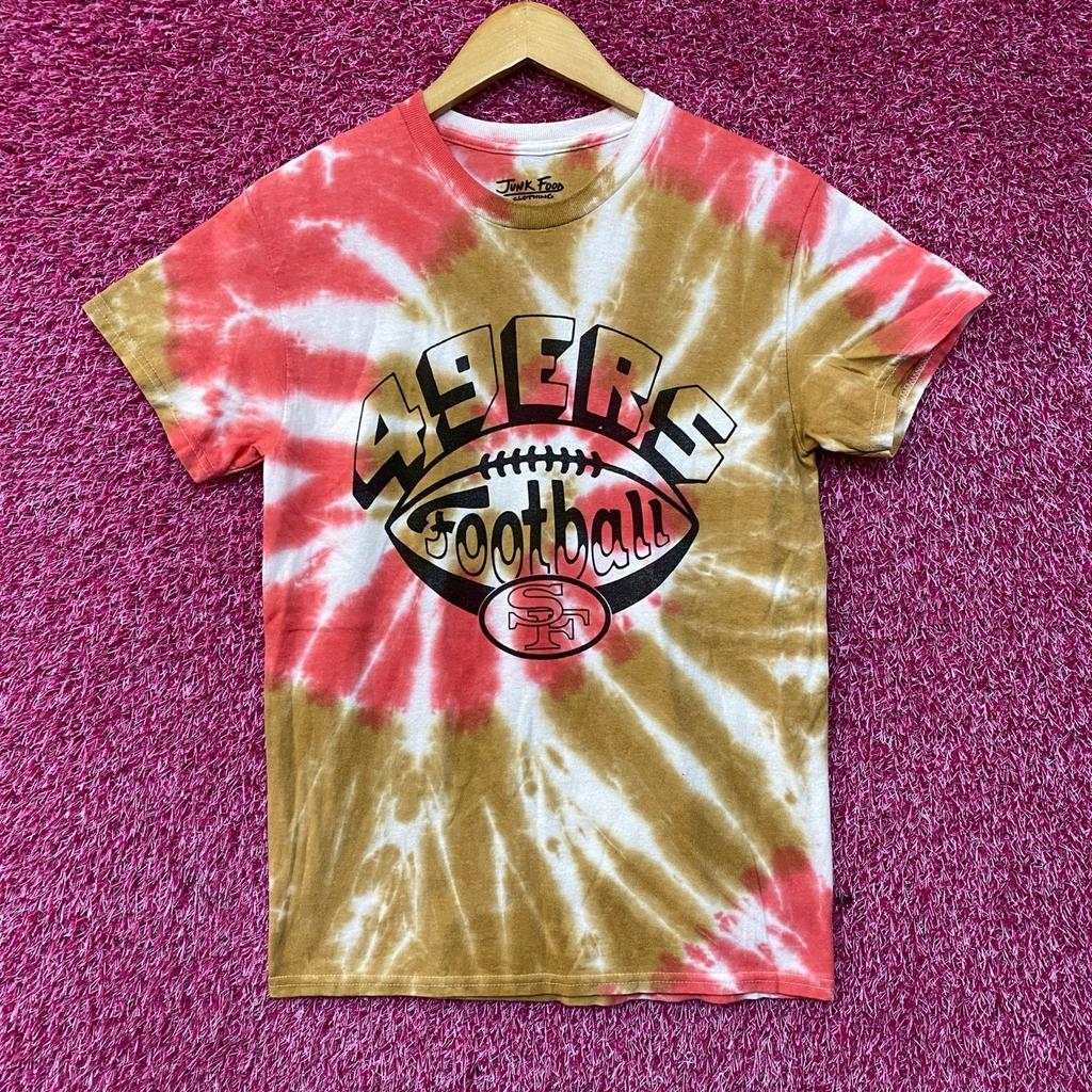 Сан-Франциско 49ерс Футболка с tie-dye принтом 100% Хлопок Мужские Футболки Топ