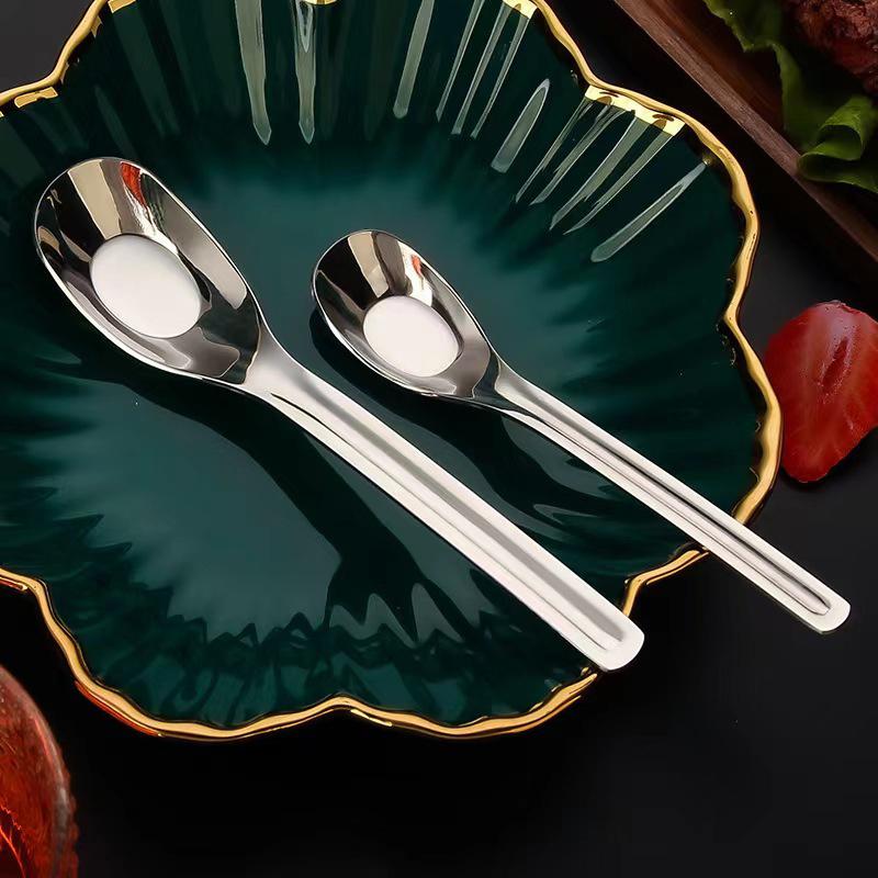 Нержавеющая сталь утолщение ложка креативная длинная ручка отель тушеное мясо ложка половник суп домашняя кухня основные инструменты