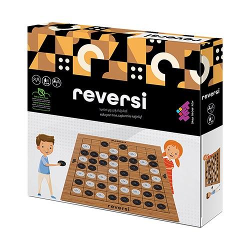 REVERSI Wooden Intelligence and Mind Game Age 5+ 2 Players English-Turkish