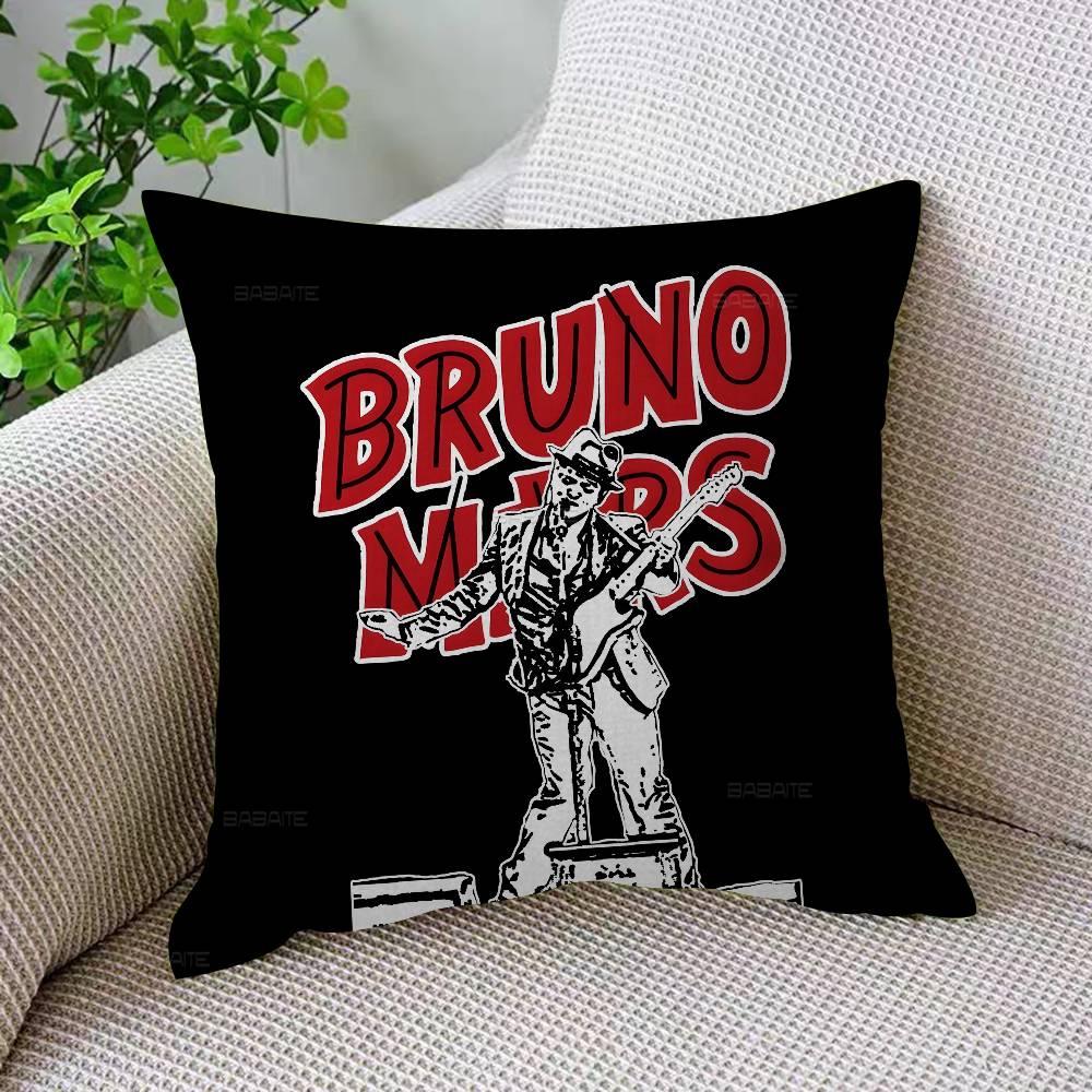 Чехлы на подушки Miyan B-Bruno Mars Мультяшные Декоративные для дивана Домашние Двусторонние Короткий плюш Милый Чехол для подушки