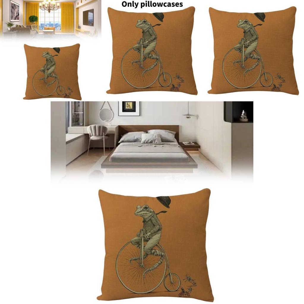 Животное Мультяшная Зебра Льняная Наволочка Для Дивана Декор 45х45см