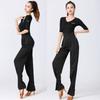 Women's Tie-Leg Ballroom Dance Pants - Elastic, Loose, Long Fit