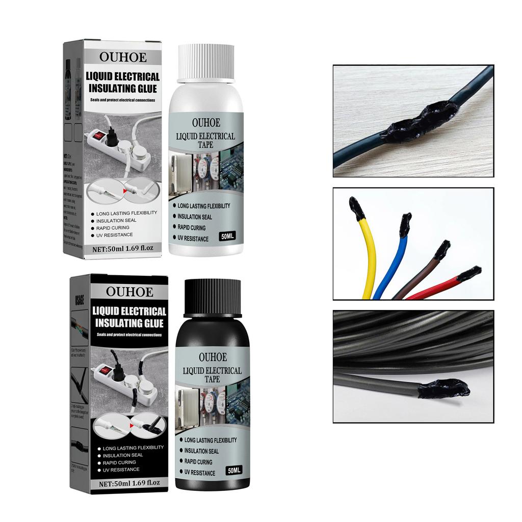 Insulation Electrical Sealant Liquid Tape High Temperature Resistant Glue Waterproof Electrical Wire Cable Fix Glue