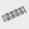RECLOW MUNM CHECK CASHMERE 100% MUFFLER IVORY