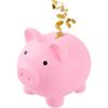 1 шт. - Большие копилки, Милая пластиковая копилка в виде свиньи, Копилка для девочек и мальчиков, Небьющаяся пластиковая копилка, Забавные подарки для B