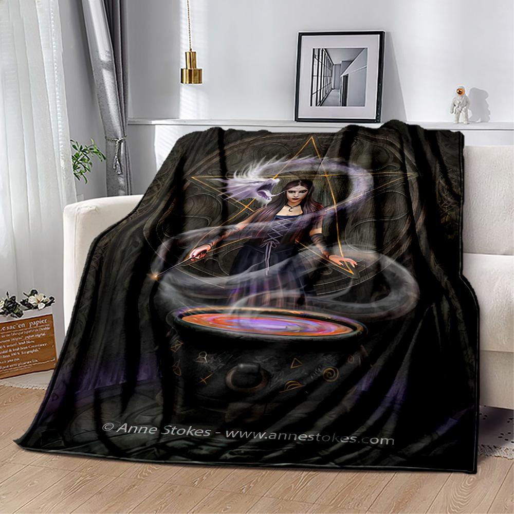Gothic Style Blanket Ultra-Soft Perfect for Livingroom Couch Bedding Four Seasons Multipurpose Modern Style Birthday Christmas Gift Blanket