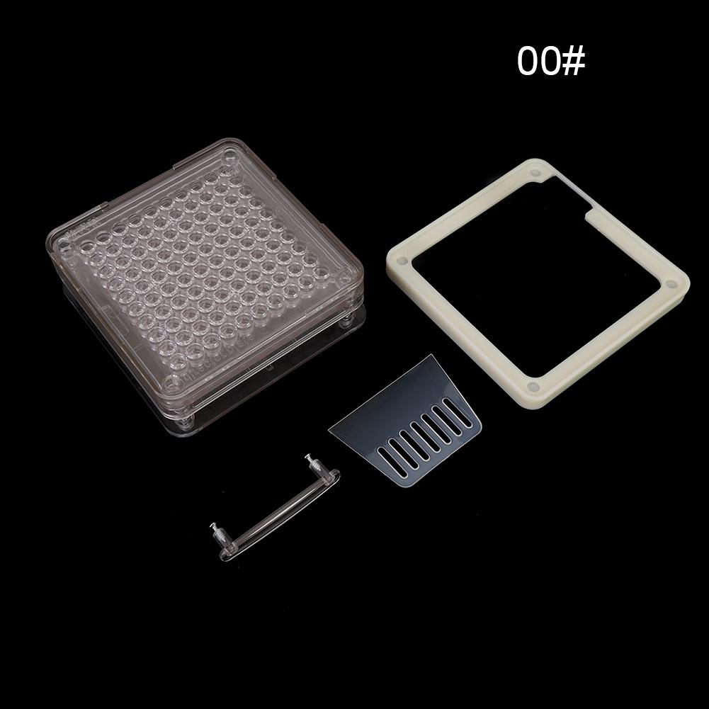 100 отверстий Акриловый капсулонаполнитель Ручная машина для наполнения капсул порошком Доска Инструмент для размера 00#