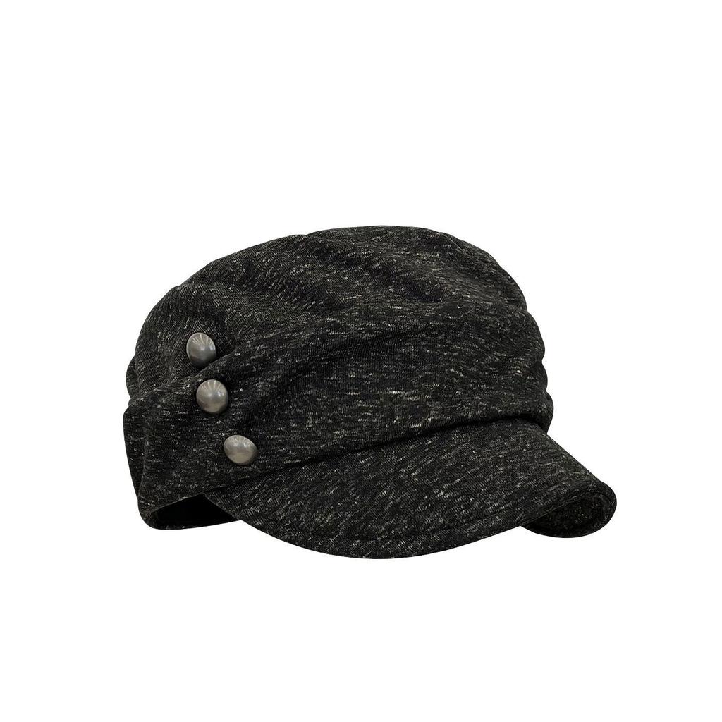 Retro pleated octagonal hat women's autumn and winter newsboy hat literary equestrian hat versatile face hat