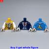 MOC Кубики Профессия 4см Фигурка Туловище художник бариста Мальчик девочка волшебник Строительные Блоки Собирает Детские Игрушки