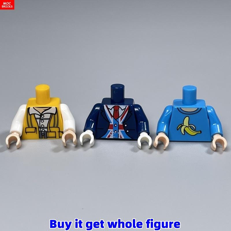 MOC Кубики Профессия 4см Фигурка Туловище художник бариста Мальчик девочка волшебник Строительные Блоки Собирает Детские Игрушки