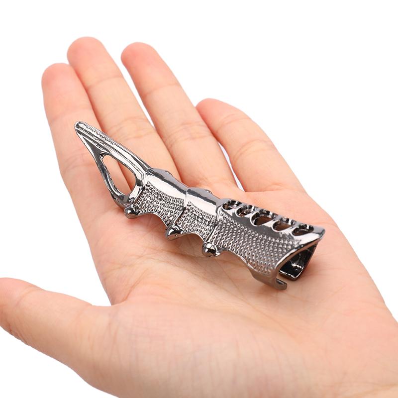 Панк-готический рок, прокрутка, суставная броня, металлическое кольцо на полный палец, золотое