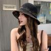 Fashion Foreign Style Straw Hat Summer 2025 Seaside Sunshade Sunscreen Hat Dome Weaving Fisherman Sun Hat Shows Small Face