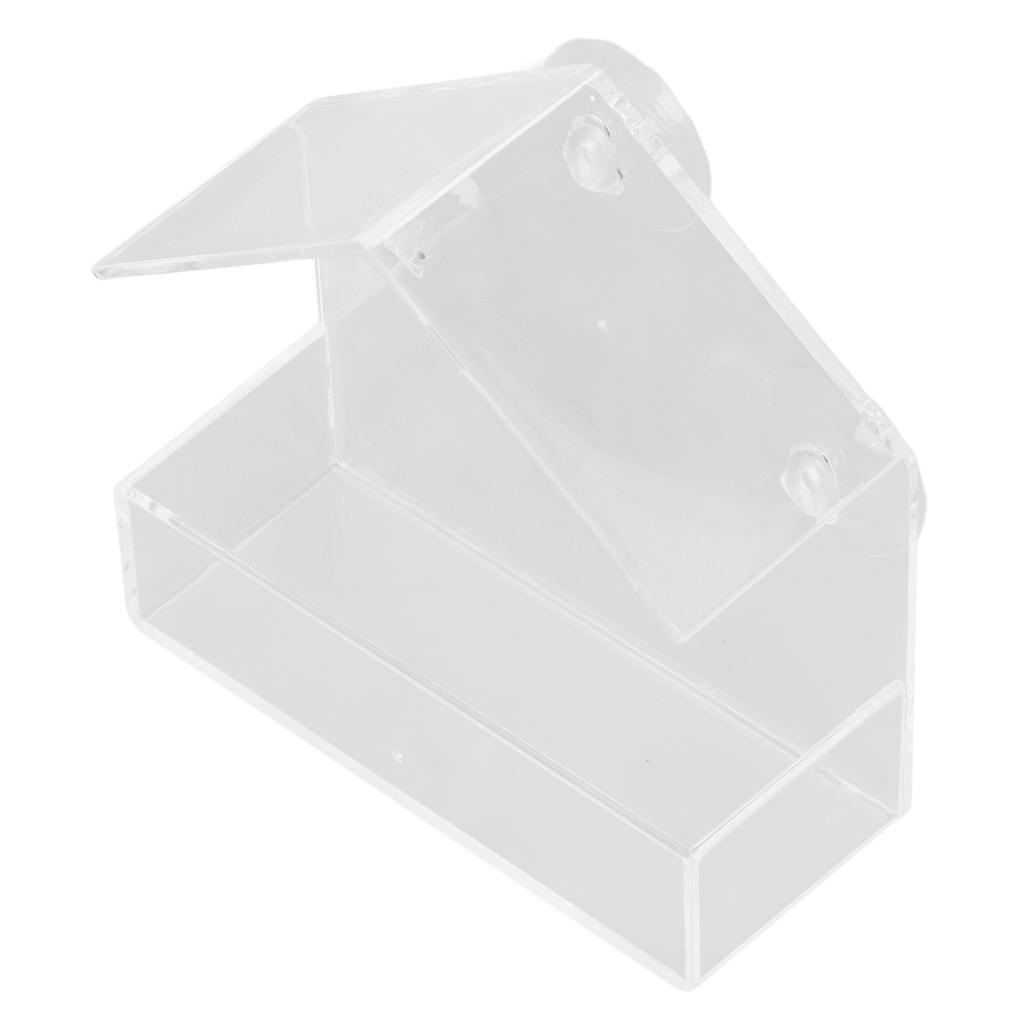 Кормушки для птиц Практичный Простой Акриловый Домик Типа Домашний Питомец Птица Оконная Кормушка Скворечник