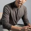 10A Мужская антибактериальная хлопковая шерсть мериноса шелк базовый слой толстовка - Утепленная и теплая для осени/зимы 2025