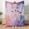 1pc Hunter X Kopo group Themed Flannel Blanket Suitable for Bed, Home Decor, Graduation Gifts, Easter, Back to School, Christmas, All Season Use