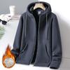 Plus Velvet Thick Sweater Men's Autumn and Winter Casual Loose Outdoor Hooded Lamb Fleece Jacket Fleece Jacket