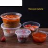 Disposable Round Plastic Food Containers with Lids (50 Sets)