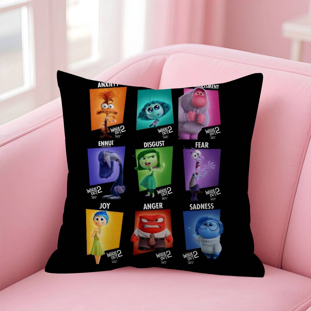 Movie cartoon IInside FUN Out Cushion Cover Inches Farmhouse Decor Home Throw Pillow Covers for Couch Decorations