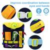 Puzzle Buckle Backpack And Learning Activity Toys, Develop Fine Motor Skills And Basic Life Skills,Learn To Tie Shoelaces Travel Toys Christmas Gifts