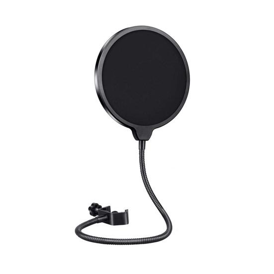 MIC Pop Filter Anti-shake Wind-proof Double-layer Plosives Reduction Condenser MIC Wind Screen for Recording