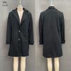 Womens Vintage Plaid Mid-Length Collared Coat Casual Winter Outerwear