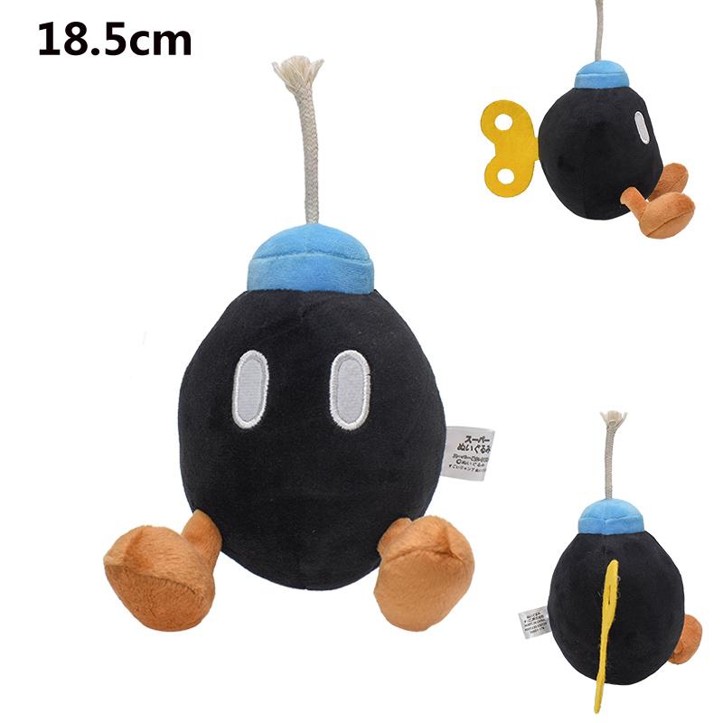 Cartoon Plush Toy Bullet Bill Shy Guy Waluigi Wario Donkey Kong King Boo Spiny Dry Bones Anime Stuffed Doll Peluche Toys Gift
