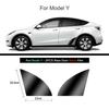 Черная защитная пленка для кузова автомобиля из ТПУ, невидимая для Tesla Model 3/Y 2017-2023, расширенный прозрачный комплект автомобильной одежды для передней и задней двери