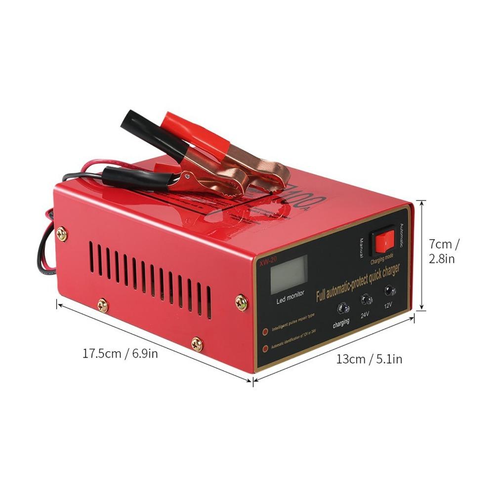 12V 24V Battery Charger 10A 7.5A Smart Charger Intelligent Automotive Charger For Motorcycle