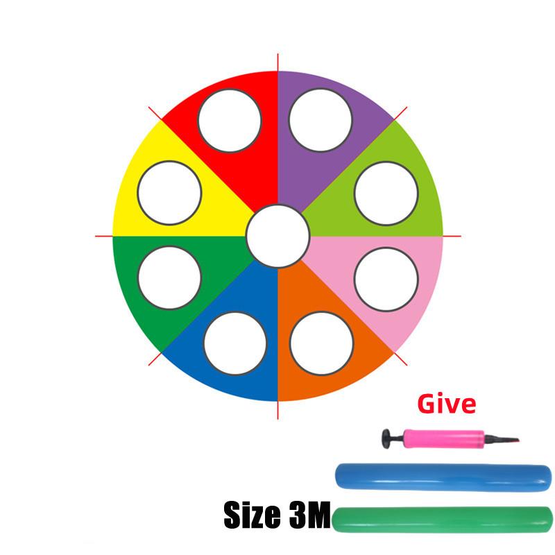 Разноцветный радужный зонт с отверстиями, ударяющийся о землю, коврики для мыши, детские мероприятия, спорт на открытом воздухе, сенсорная интеграция