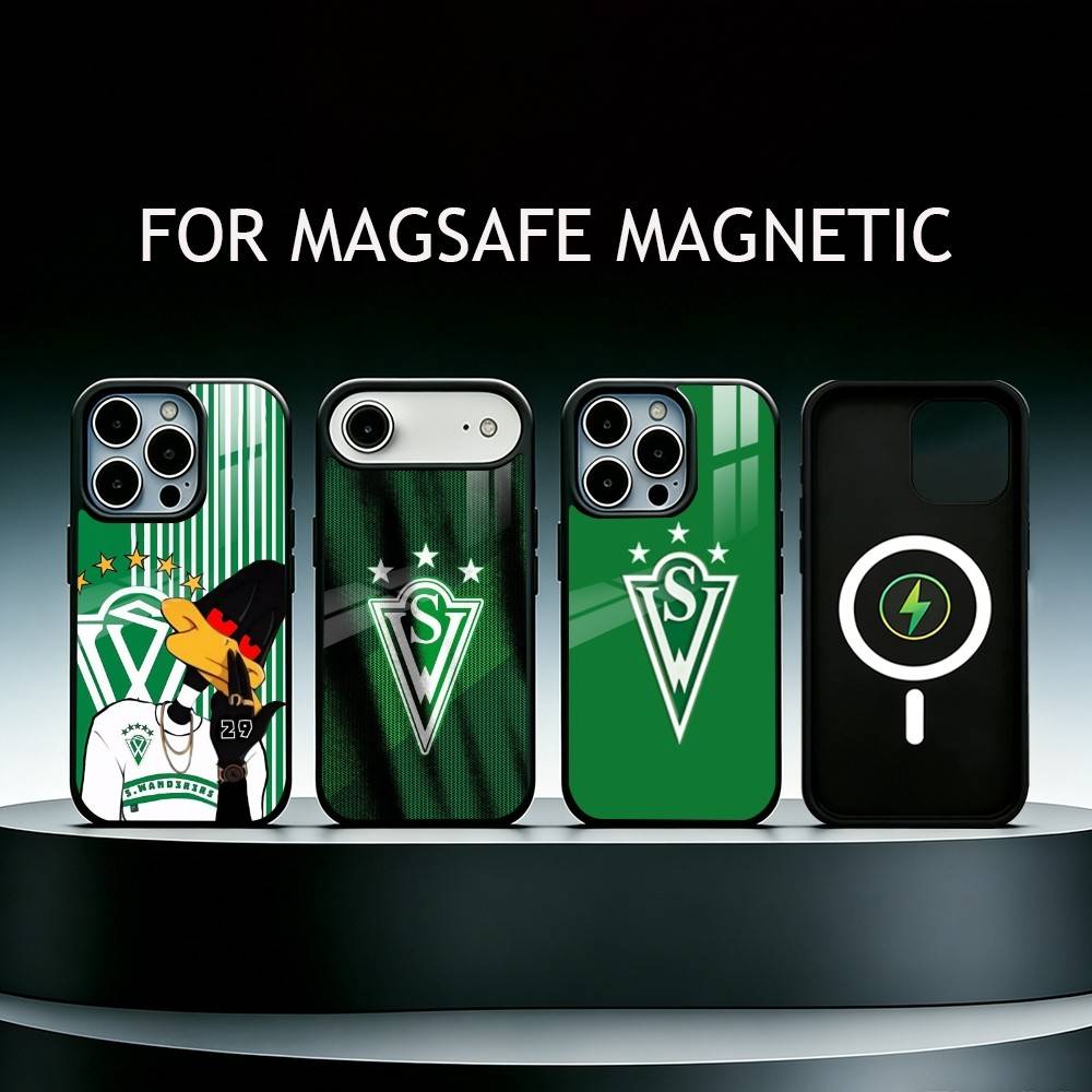 Крутой чехол для телефона S-Santiago W-Wanderers-1892 для iPhone17,16,15,14,13,12,11 Plus,Pro Max Магнитный Для Magsafe Беспроводной Зарядки