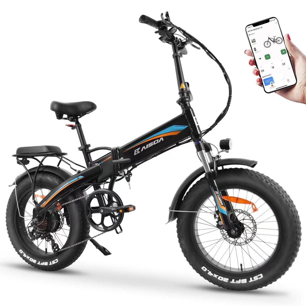 KAISDA K2P PRO All-Terrain Electric Snowmobile  48V15AH Battery 750W Motor Outdoor Riding E-Mountain Bike 20 INCH Fat Tires Adult Electric Bicycle