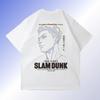 Большая хлопковая мужская японская аниме 2025 Slam Dunk Master с принтом, футболка с коротким рукавом, летняя повседневная свободная футболка, топ, одежда