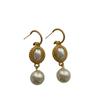 Classic Oval Double Pearl Soft Stud Earrings Pendant Retro Elegant Exquisite Elegant Wind Niche Level Fashion Earrings