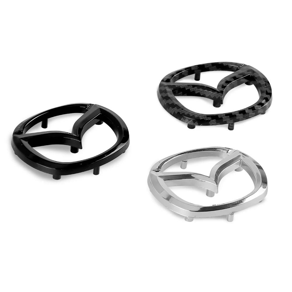 2025 Hot 1pcs Car Steering Wheel Decorative Emblem Stickers Auto Accessories For Mazda 3 Bk 6 Gh CX-5 CX30 MX-5 2 5 CX-3 GJ GL C