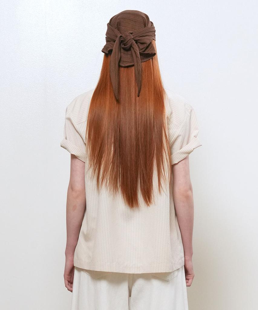 GENERALIDEA Seersucker Collar Half Shirt [Beige] / Gf2Lsh518