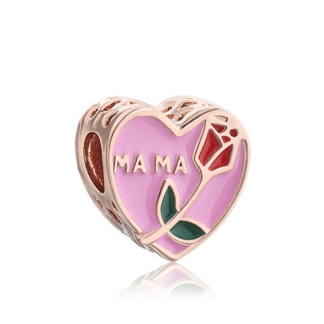 45 типов розового золота Цвет Ловец снов цветы дерево воздушный шар зажим бусины кулон подходят оригинальные модные подвески браслеты DIY ювелирные изделия