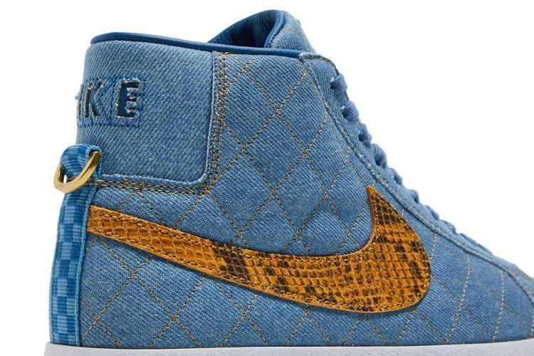 Men's Sneakers Nike SB Blazer Mid QS Supreme Denim Industrial Blue/Black