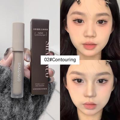 3D Contouring Concealer and Highlighter Face Makeup, Highlighting&Contouring Pen Creamy Concealer Highlight Stic