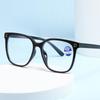 Очки в черной оправе, радиационно-стойкие и с защитой от синего света, без степени затемнения глаз, мужские очки, женские очки с большим лицом, тонкие очки для близорукости