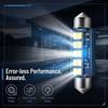2PCS 578 LED Bulbs, 6000K 2835 SMD Chips 1200LM High Lumen Interior Lights, Super Bright Interior Led Festoon Bulb for Dome Map Door Lamps, 41 42mm
