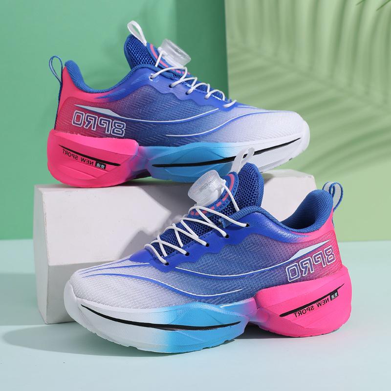 Новые легкие спортивные кроссовки для девочек с нескользящей подошвой и вращающейся пряжкой - Детские беговые кроссовки Chitu 8pro