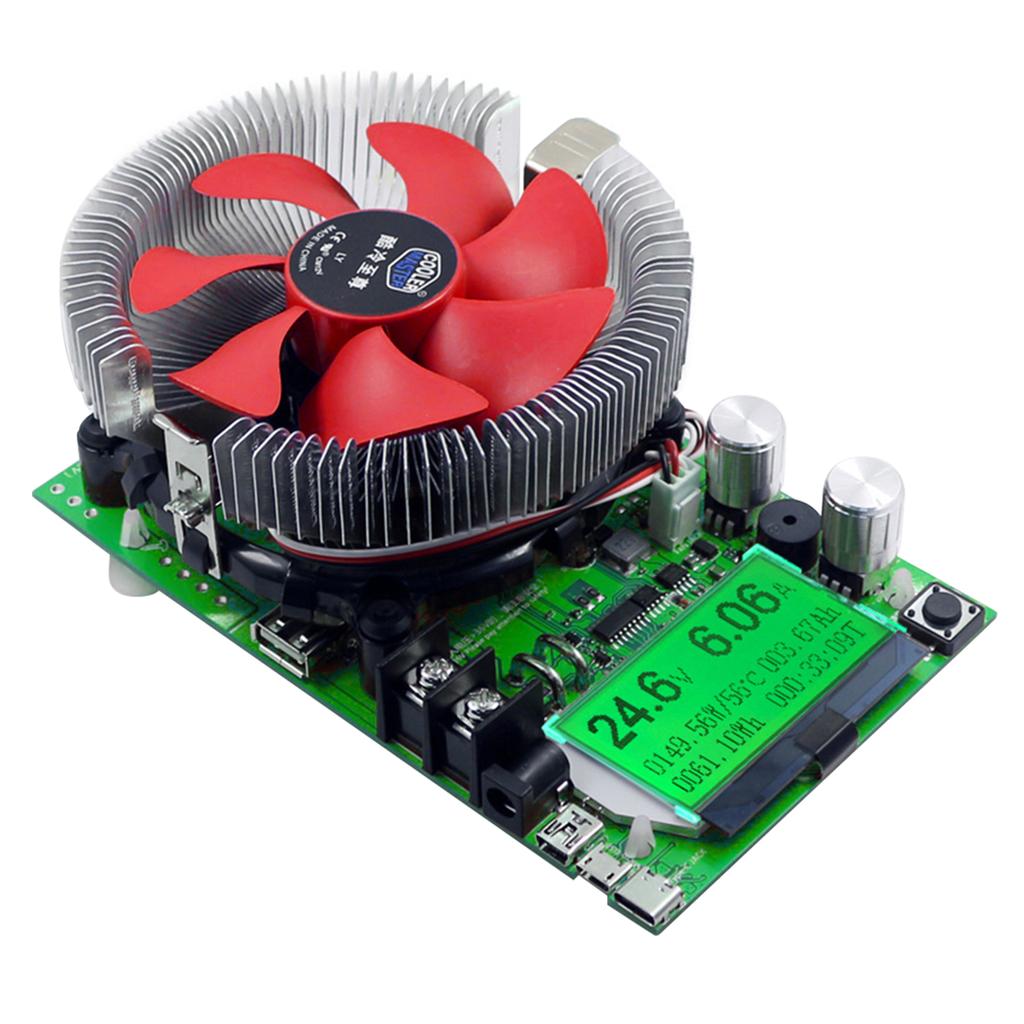 150W 200V 20A Электронный тестер нагрузки Цифровой ЖК-экран Электронная регулировка Измеритель постоянной нагрузки