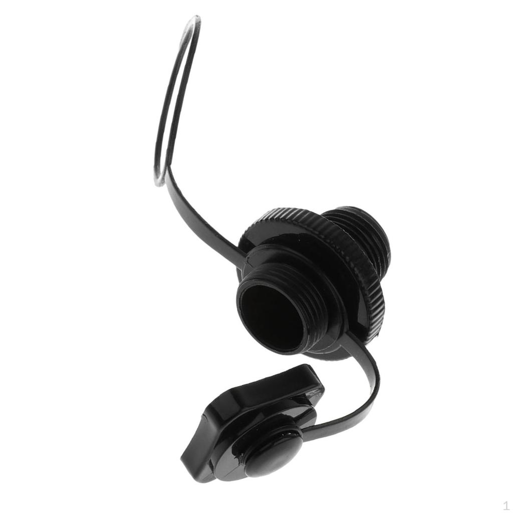 Воздушный клапан винта 22мм для надувной лодки рыболовного плота каяка надувной лодки, черный