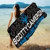 Полотенце пляжное для плавания Scotty Cameron с флагом и аниме, мягкое, впитывающее, салфетка, детские подарки для детей, для путешествий, кемпинга, спортзала