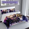 3PC Custom Name "Harley Quinn's Championship Night" Bedding Set Printed Bedding Set Duvet Cover Closure Includes 1 Duvet Cover & 2 Pillowcases for All