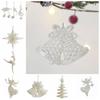 Glitter Christmas Tree Ornament Art Crafts Mini Glitter Pendant Christmas Angel Girl Pendant Party